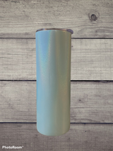 Load image into Gallery viewer, Rainbow Halo Glitter Straight Tumbler