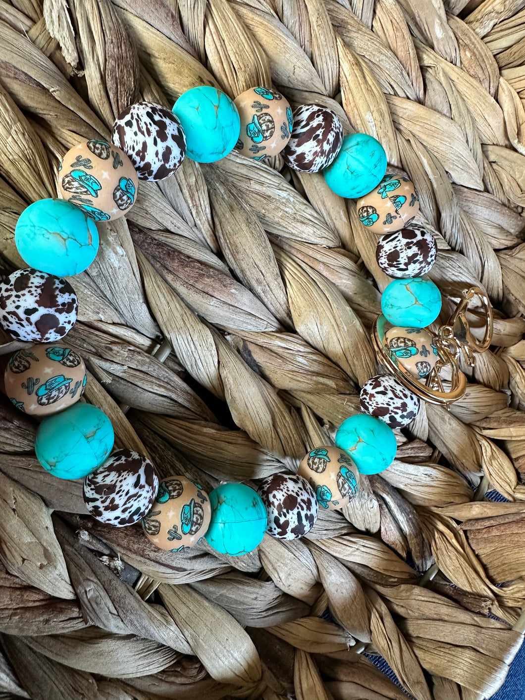 Western Teal Wristlet