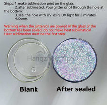 Load image into Gallery viewer, 20 oz glass snow globe tumblers
