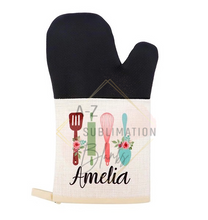 Load image into Gallery viewer, Linen Oven Mitt
