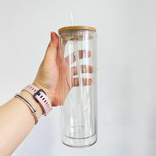 Load image into Gallery viewer, 20 oz glass snow globe tumblers
