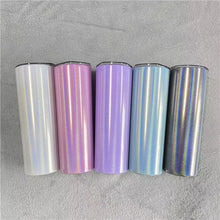 Load image into Gallery viewer, Rainbow Halo Glitter Straight Tumbler
