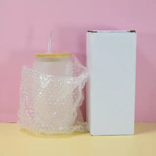 Load image into Gallery viewer, Glass Sublimation Jar with Bamboo Lid
