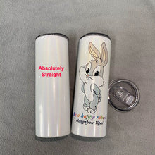 Load image into Gallery viewer, Rainbow Halo Glitter Straight Tumbler
