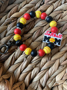 Softball mom wristlet
